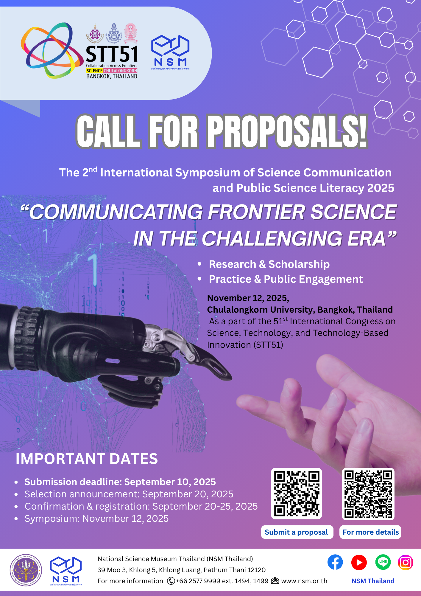  International Symposium of Science Communication and Public Science Literacy 2025